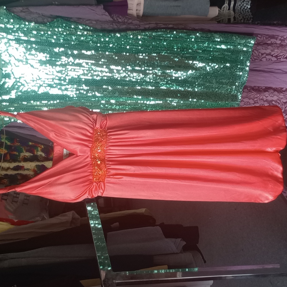 Orange Cocktail Dress